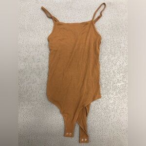 Wild Fable Brown Tank Top Bodysuit- Women’s Small